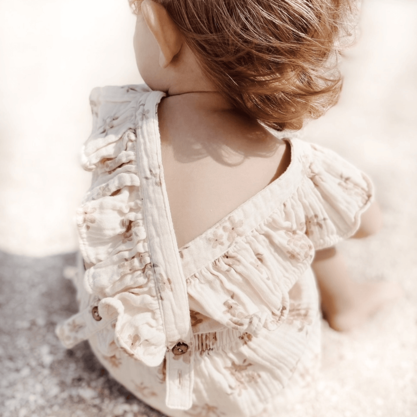 Luna Floral Cotton Muslin Romper