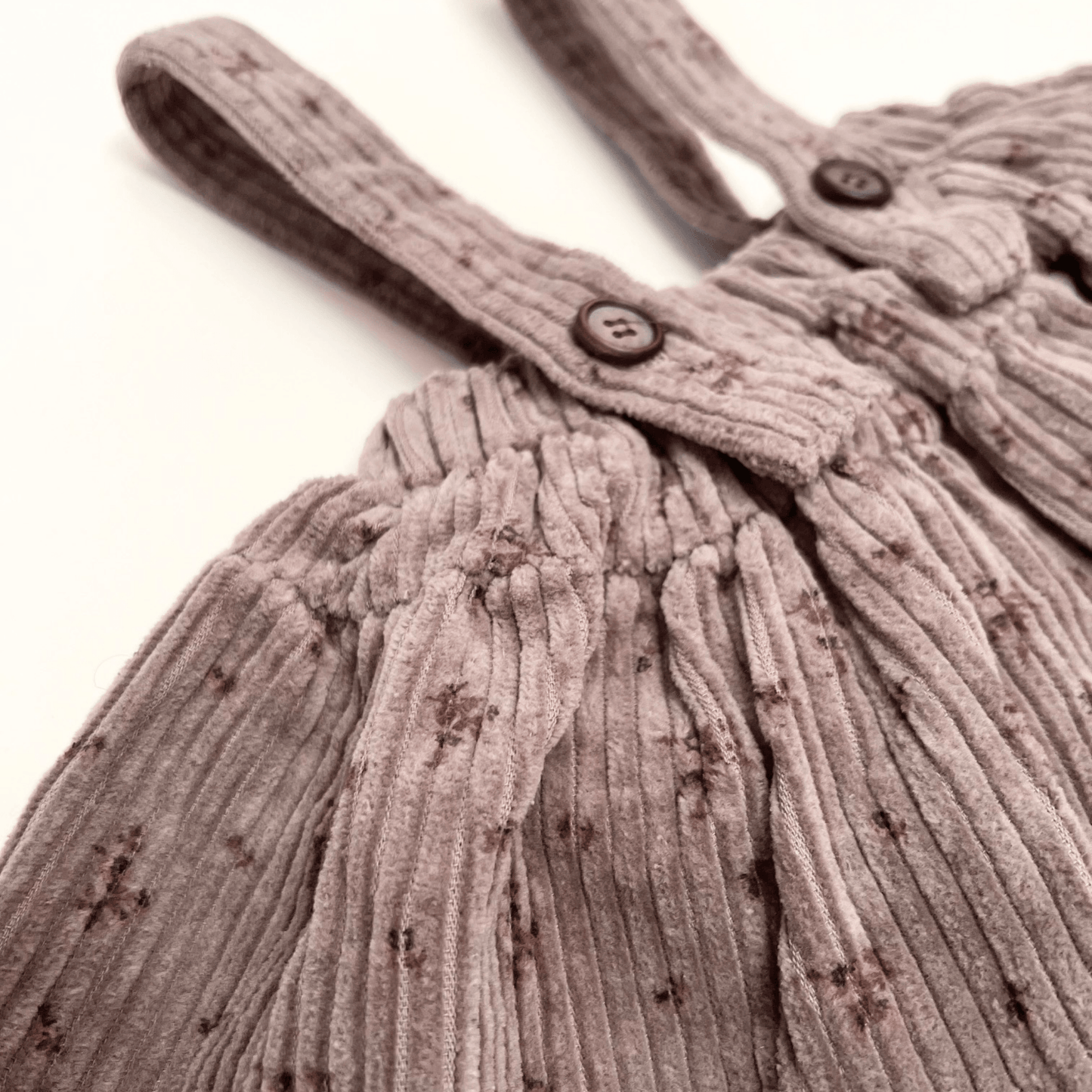 Floral Bloomer Skirt Overalls - Grey