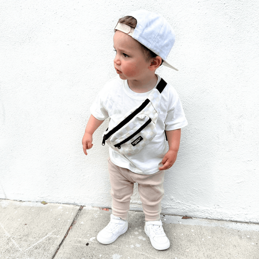 Neutral Checker Kids Belt Bag