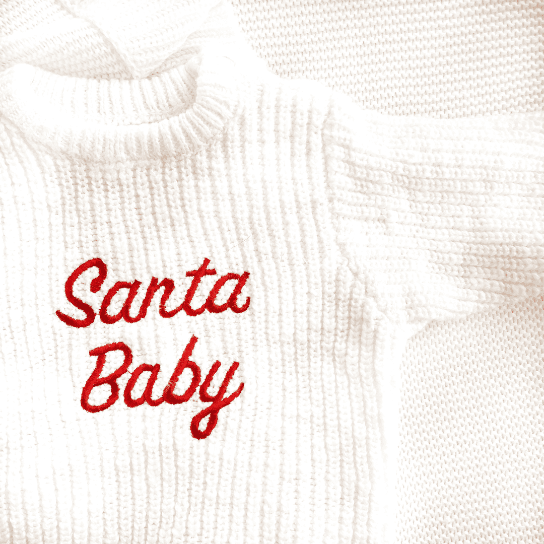 Santa Baby Knit Romper