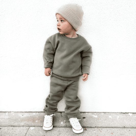 MINI Jogger Sets - Olive (toddler + baby)