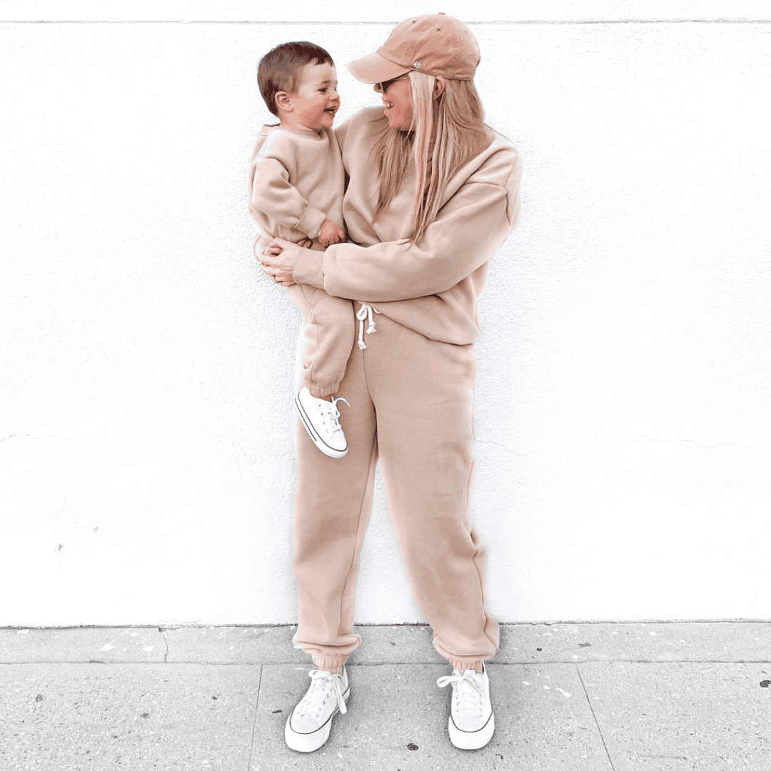 Mama Jogger Set - Beige