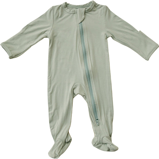 Sage Bamboo Zipper Sleeper