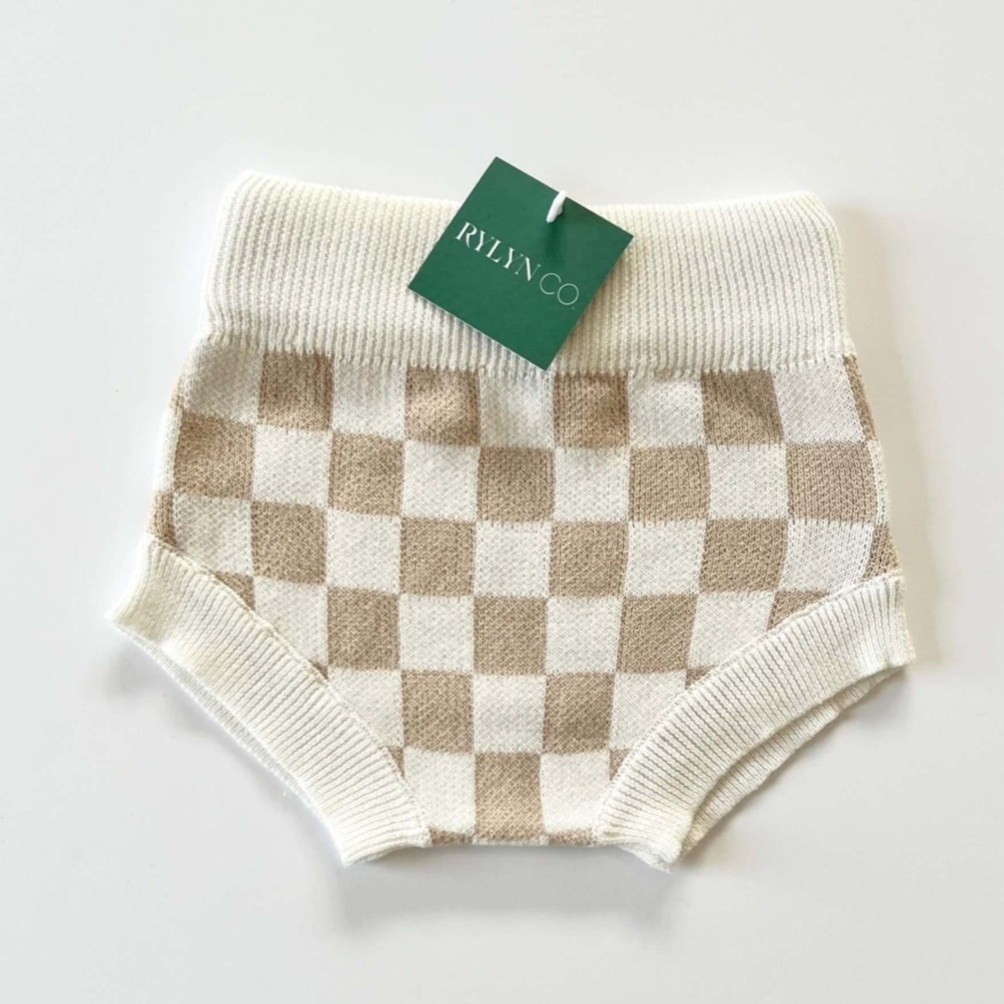 Checkered Jacquard Organic Cotton Bloomers