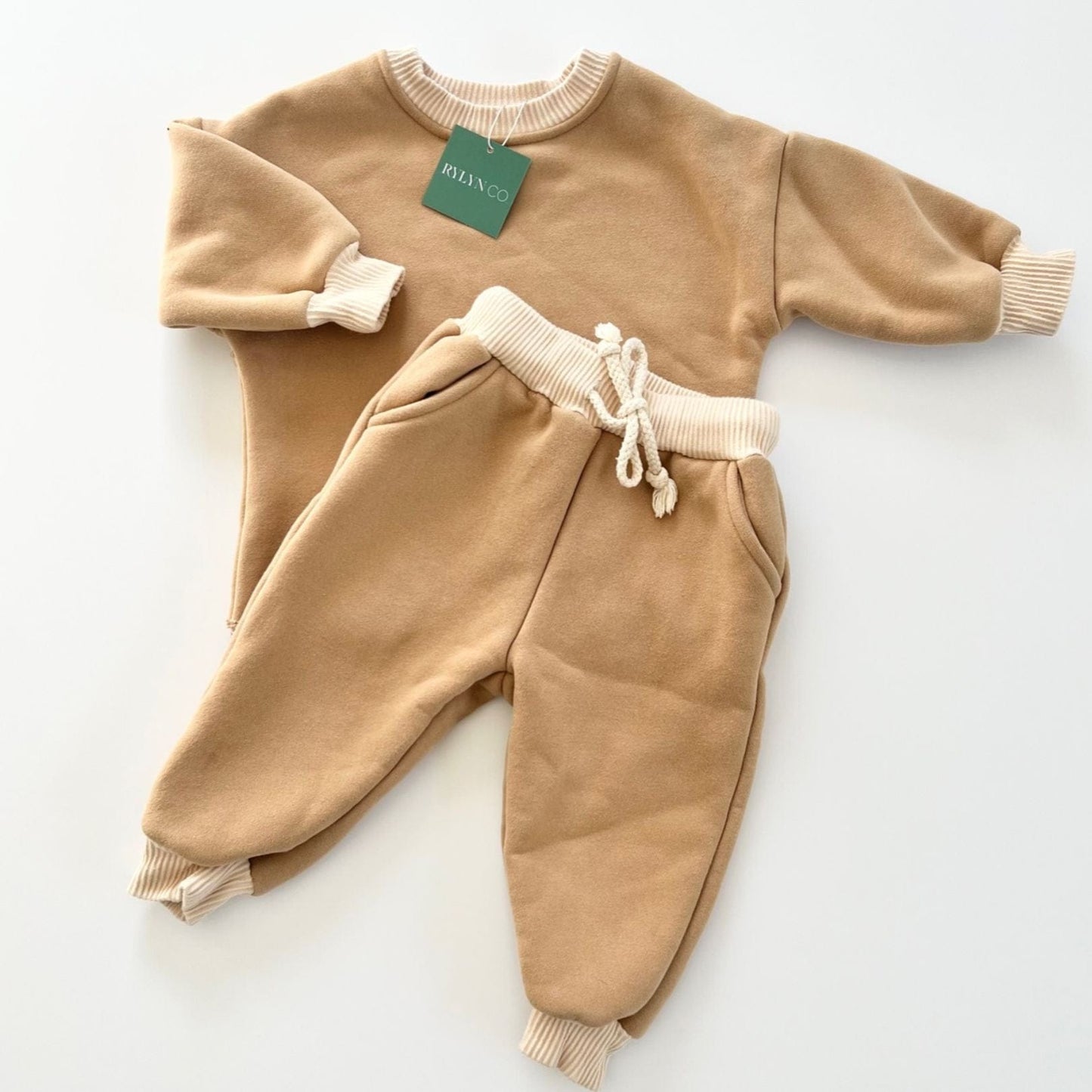 Harlow Sweat Set - Camel