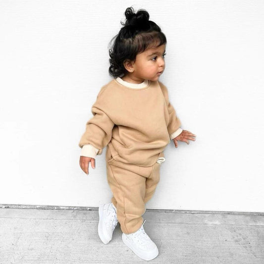 Harlow Sweat Set - Camel