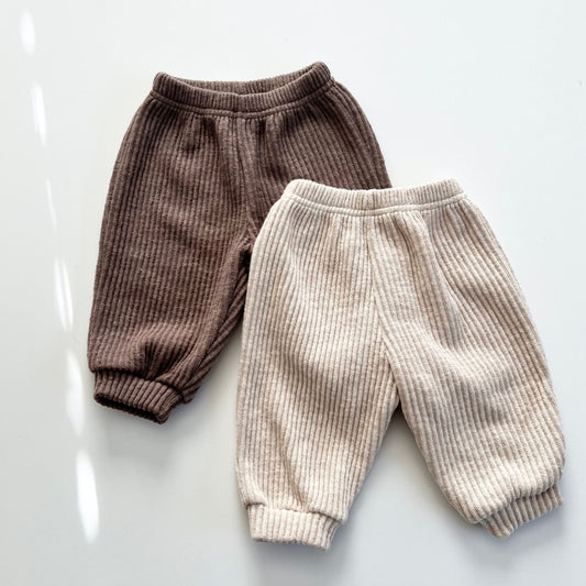 Ribbed cozy pants - two colorways