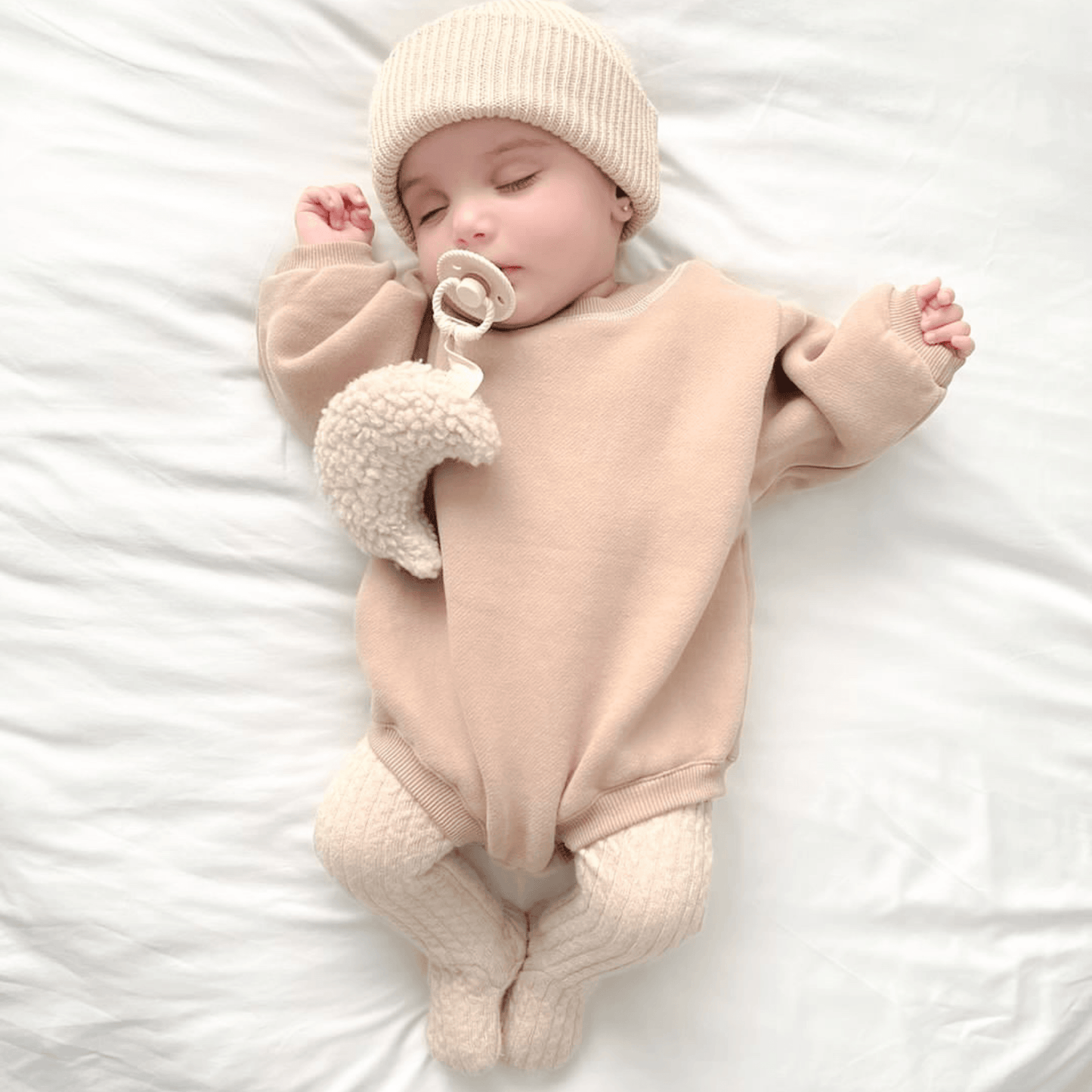 Sweatshirt Bubble Romper - Brown