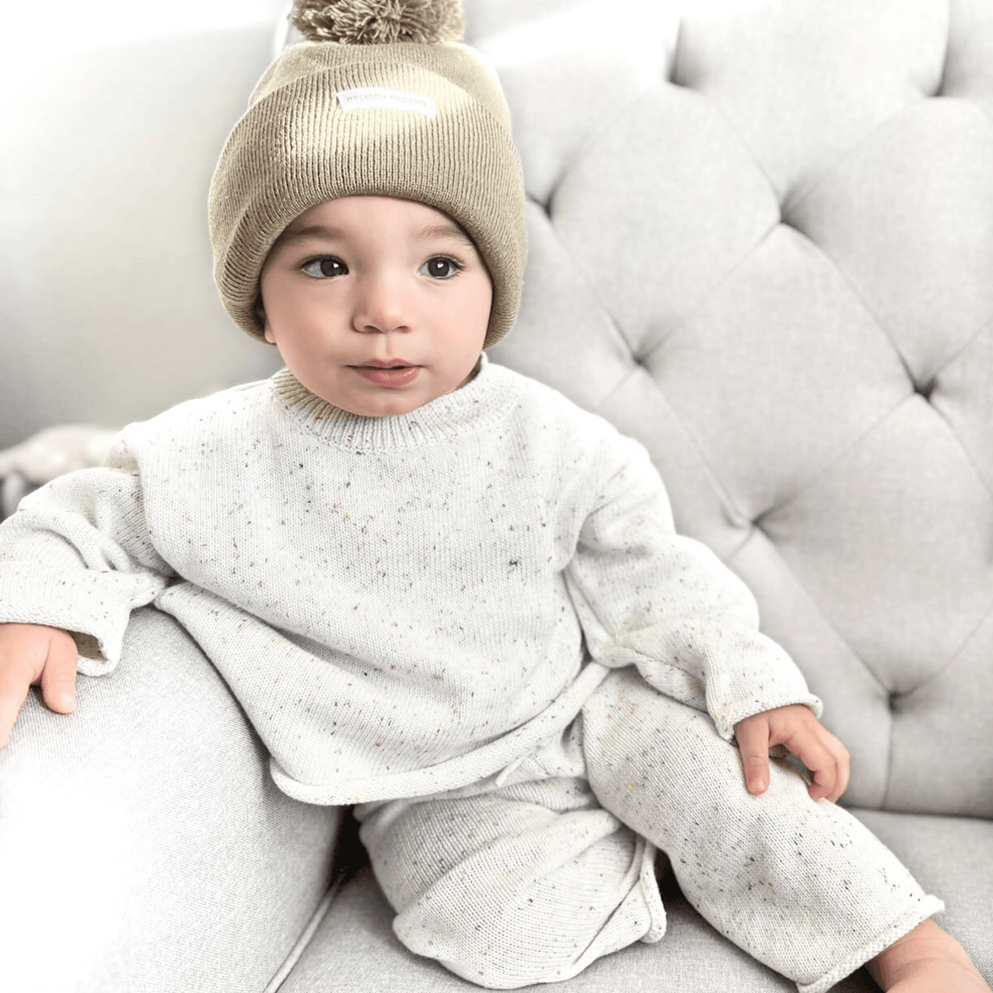 Dylan Knit set - White Sprinkles