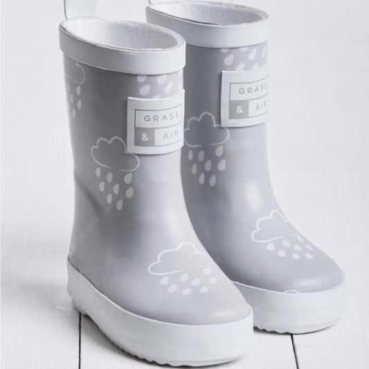 Kid's Color-Changing Grey Rain Boots