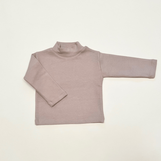 Long sleeve mock neck top - Grey